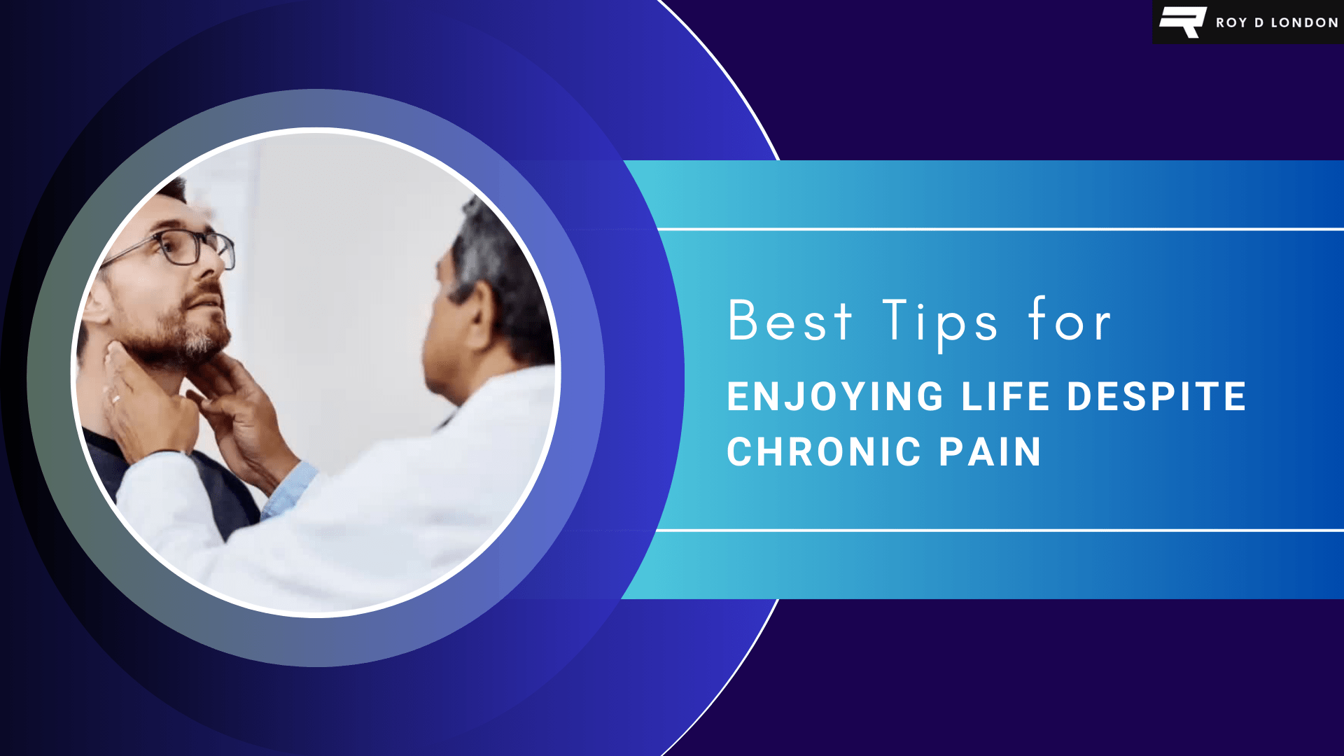 Male doctor examining a male patient's throat.