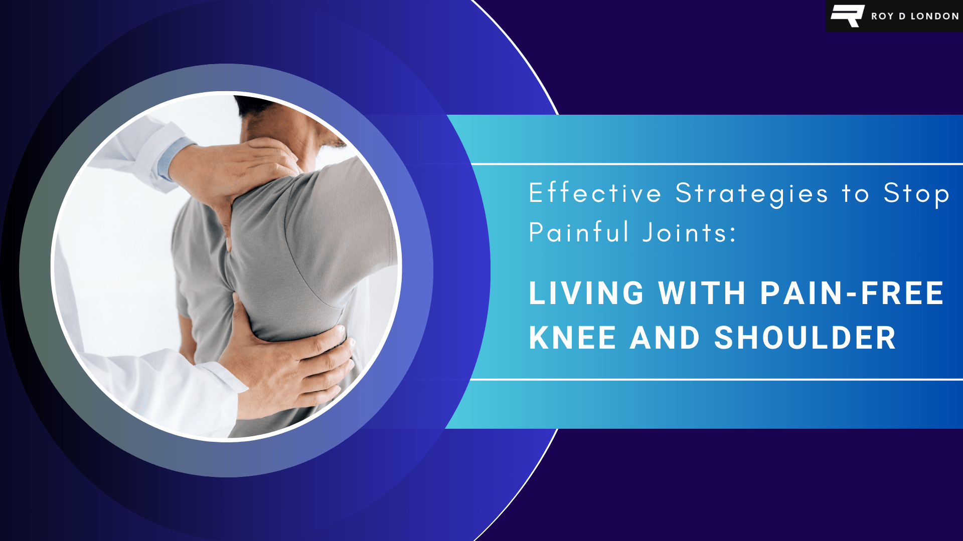 man having his shoulder examined by a doctor.