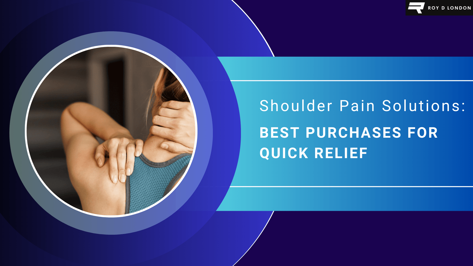 Roy D London, Female holding the back of her neck.