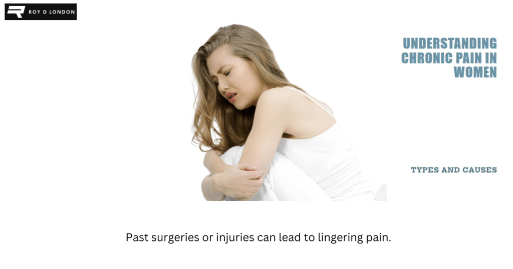 young woman curled up with a painful facial expression.