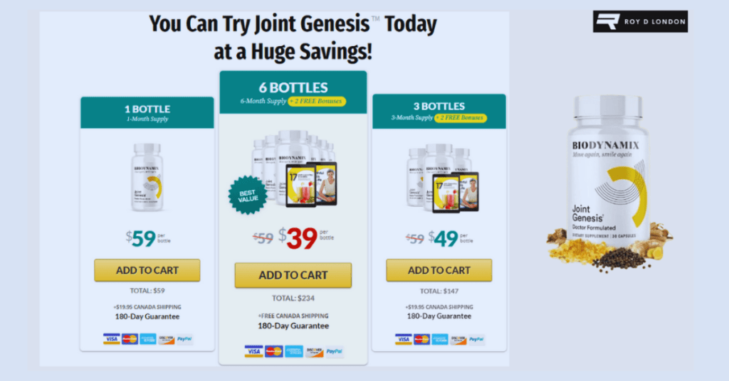Joint Genesis pricing