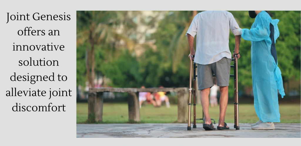 joint health Elderly man with walker being assisted by a female.